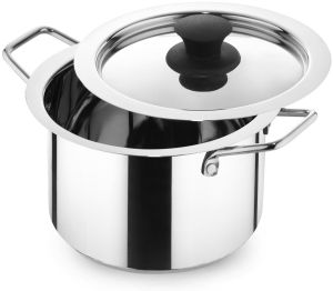 Stainless Steel Triply Cooking Pot with Lid