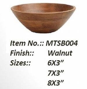 Round Mango Wood Serving Bowls