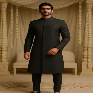 Gold JCQ-1 Polyester Suiting Fabric