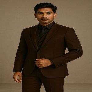 Lachka-1 Polyester Suiting Fabric