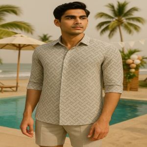 Zara Cxc -11 Polyester Shirting Fabric