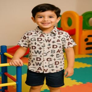 Zara D Print Polyester Shirting Fabric