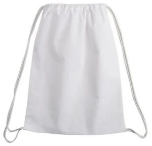 White Drawstring Bag