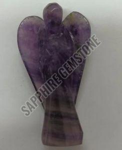 Amethyst Crystal Angel Pendulum for Divination