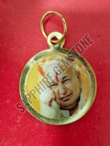 Gold Plated Jai Guruji Pendant