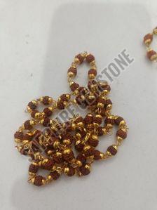 Gold Plated Rudraksha Mala Gold Plated Rudraksha Mala