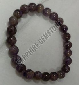 Natural Amethyst Bead Bracelet