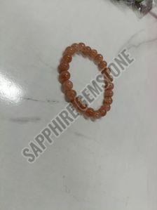 Natural Sunstone Bead Bracelet