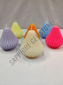 Ribbed Pear Shaped Decorative Candles
