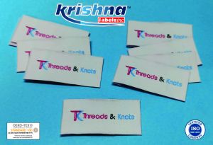 White Base Woven Label