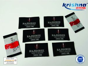 branded woven label
