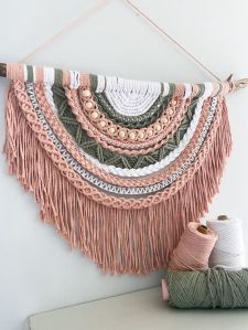 Cotton Macrame Wall Hanging, for Decoration