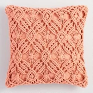 Crosia Work Handmade Macrame Cushion Cover