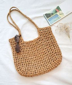 Jute Brown Handmade Raffia Bag