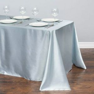 Plain Satin Dining Table Cover