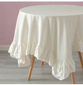 Plain Silk Dining Table Cover
