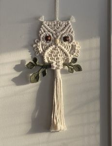 White Handmade Macrame Dream Catcher, For Home
