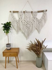 Cotton Macrame Wall Hanging, for Decoration