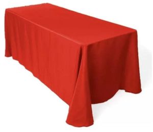 Plain Poly Cotton Table Cover