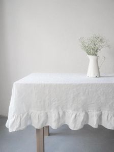 Plain Poly Cotton Table Cover