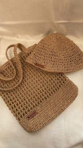 Jute Brown Handmade Raffia Bag