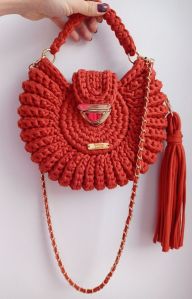 Handmade Cotton Crochet Yarn Bag