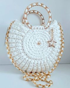 Handmade Cotton Crochet Yarn Bag