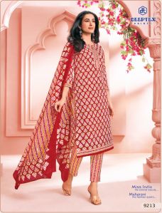deeptex vol 92 printed cotton unstitched suit