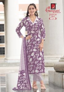 ganpati jaipuri vol 15 cotton printed dress material