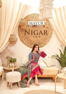 mayur nigar vol 8 cotton printed dress material