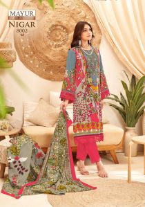 mayur nigar vol 8 cotton printed dress material