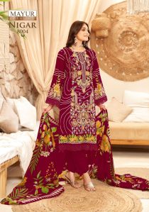 mayur nigar vol 8 cotton printed dress material