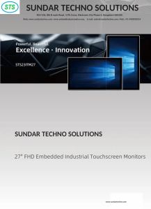 STS 27 Inch FHD Embedded Industrial Touchscreen Monitor