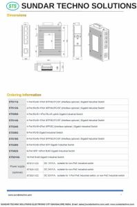 STS05G 5 Port Industrial Ethernet Switch
