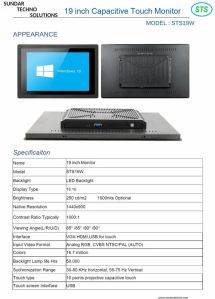 STS 19 Inch Wide Screen Monitor
