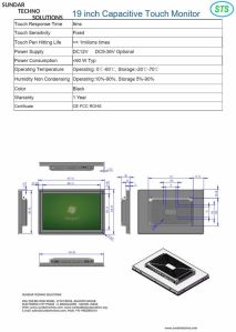 STS 19 Inch Wide Screen Monitor