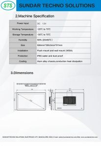 STS 23.8 Inch Industrial Non Touch Monitor
