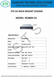 STS 2u Rack Mount Chassis with Power Supply