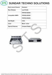 STS 2u Rack Mount Chassis with Power Supply