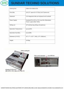 STS 4u Rackmount 8.9 Inch TFT LCD Workstation Case with Touchscreen and Keyboard