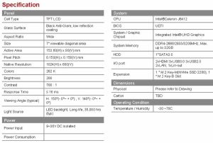 7 Inch Military Grade Fanless Rugged Panel PC