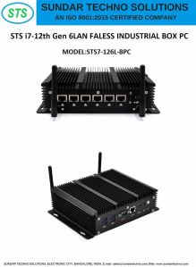 STS I7-12th Gen 6 LAN Faless Industrial Box PC