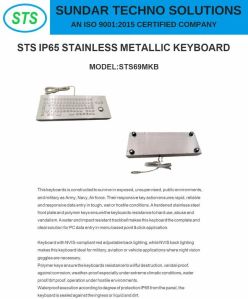 STS IP65 Stainless Metallic Keyboard