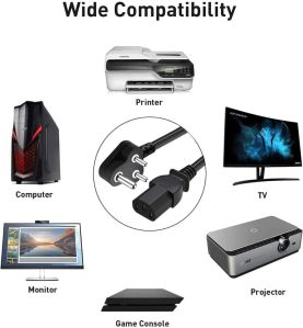 3 Pin Power Cord