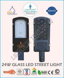 24 Watt Glass LED Street Light