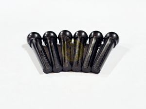 Black Buffalo Horn Abalone Dots Bride Pins