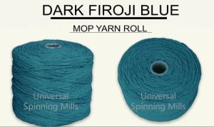 Dark Firoji Blue Mop Yarn Rolls