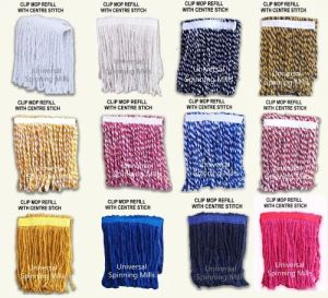 Shoddy Panipat Cotton Clip Mop Refill Stitching Cut End