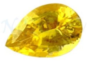 Pear Yellow Sapphire