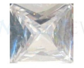 Square White Sapphire